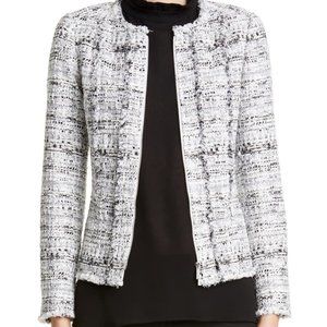 $898 LAFAYETTE 148 Noelle Tweed Jacket Size 16 PB5